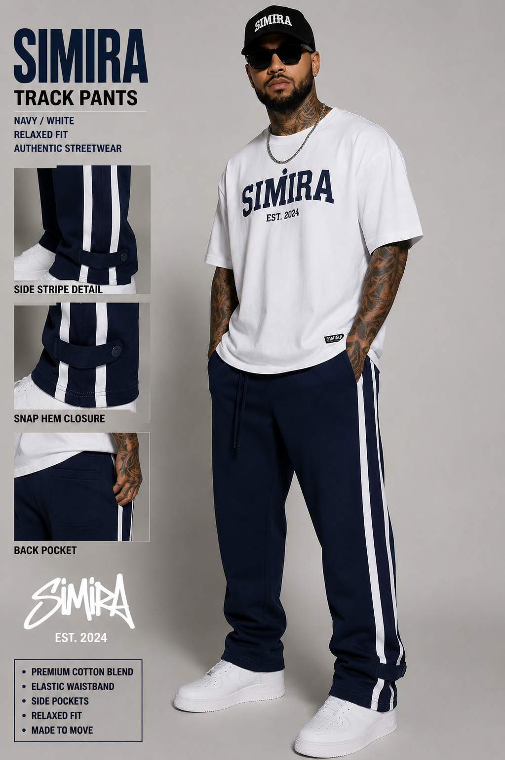 Simira Track Pants – Relaxed Fit Streetwear Joggers