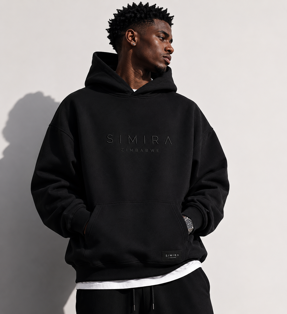Simira Essential Hoodie — Black Edition