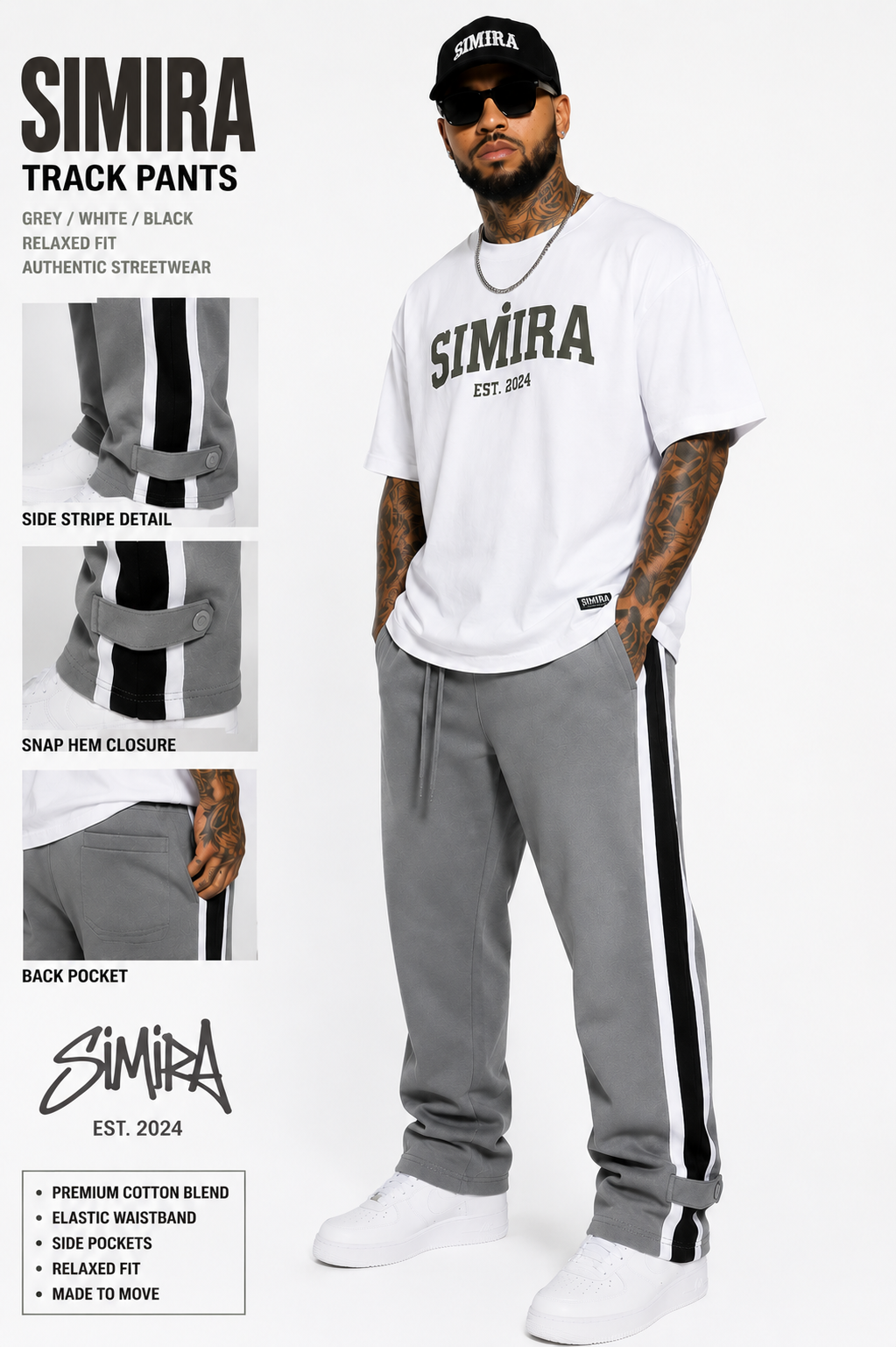 Simira Track Pants – Relaxed Fit Streetwear Joggers