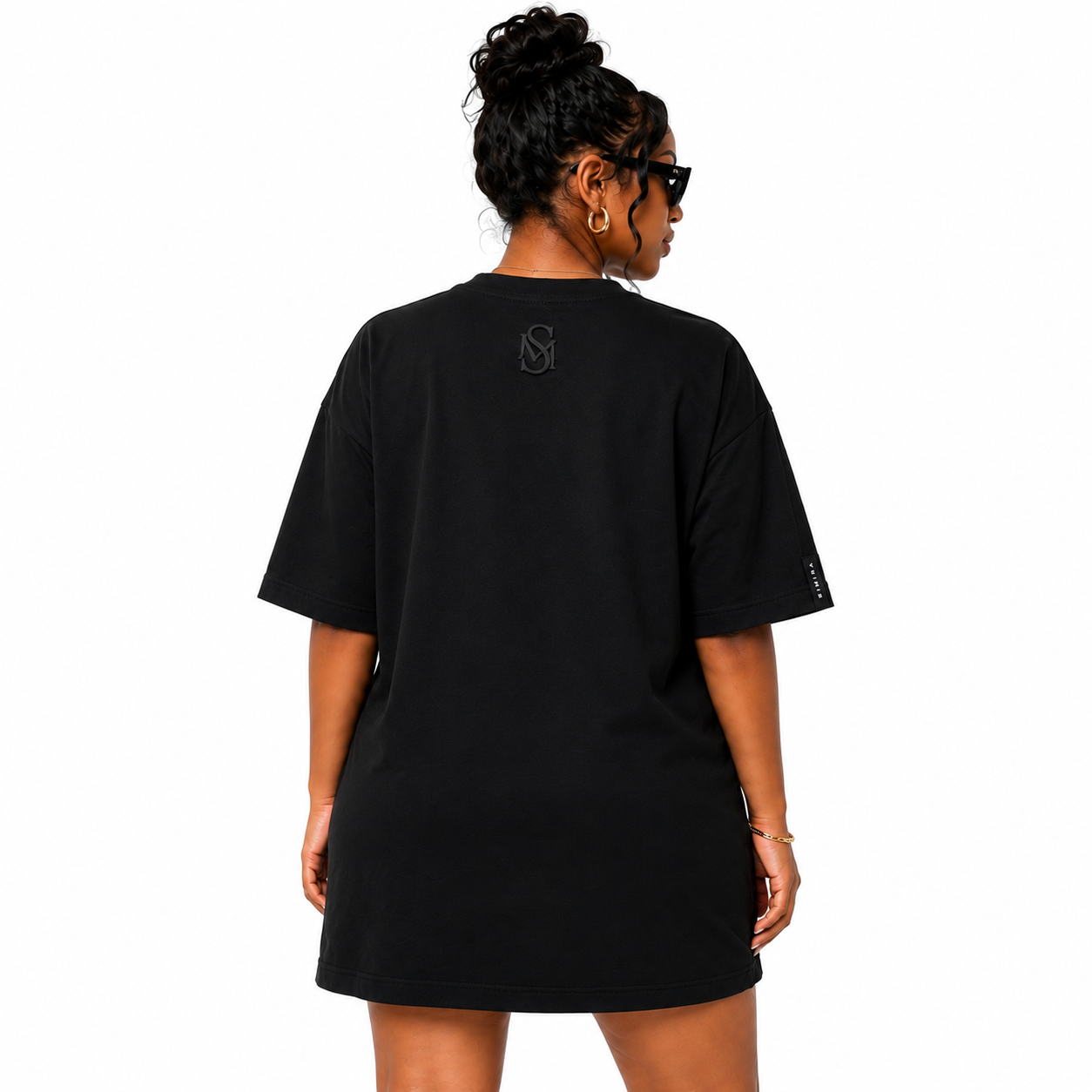 Simira Dress Tee – Black