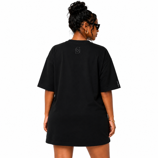 Simira Dress Tee – Black