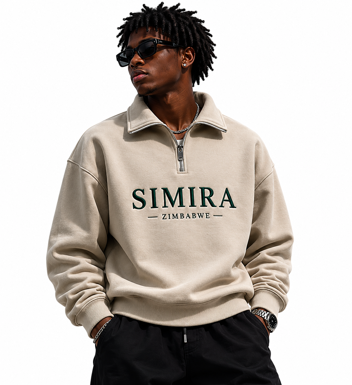 Simira Zimbabwe Heritage Half-Zip Jacket