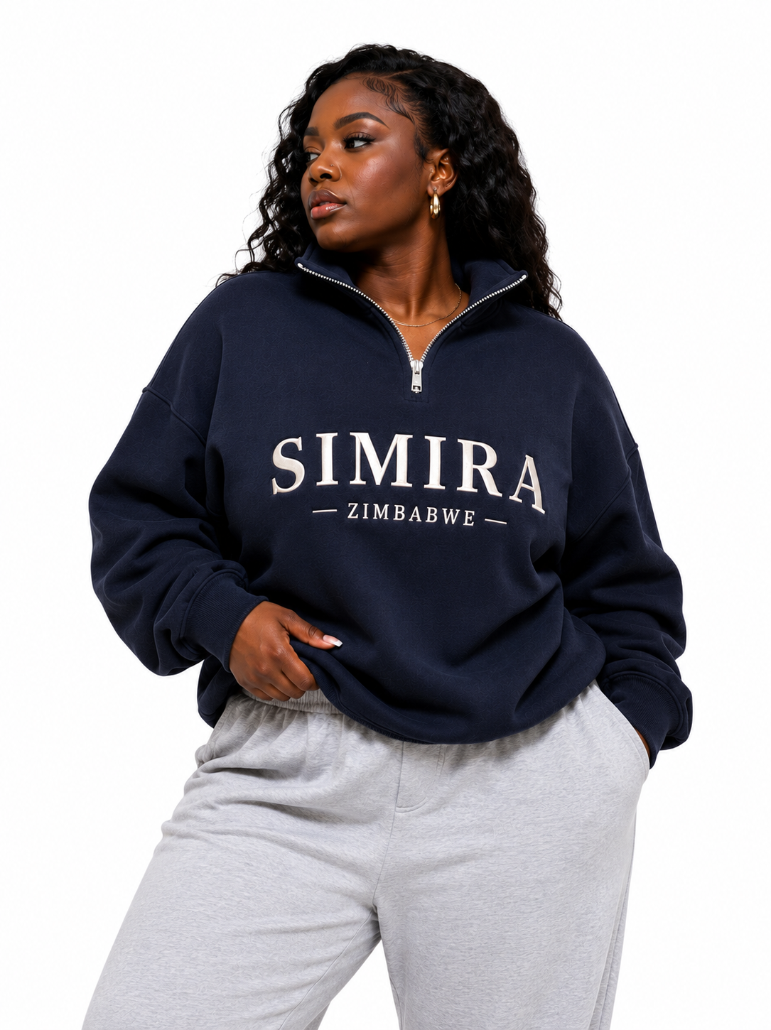 Simira Zimbabwe Heritage Half-Zip Jacket