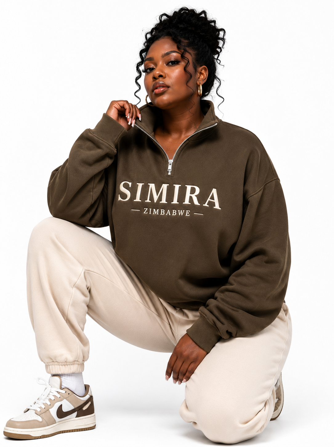 Simira Zimbabwe Heritage Half-Zip Jacket
