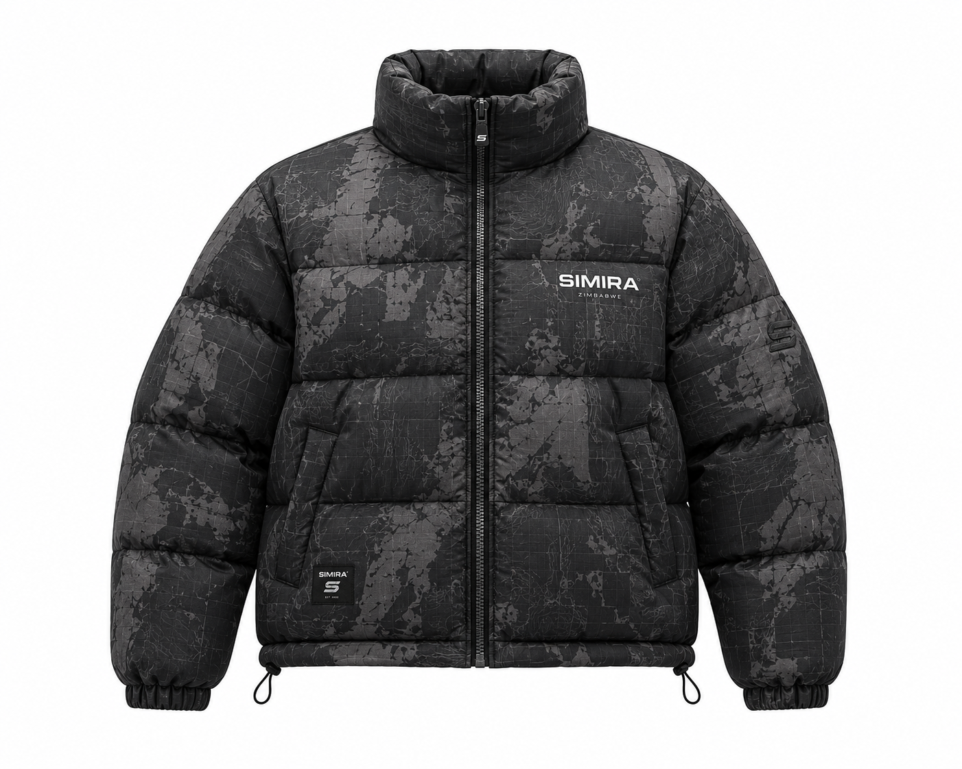 Simira RipTech Puffer Jacket — Midnight Black