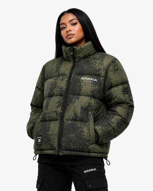 Simira RipTech Puffer Jacket — Olive Green
