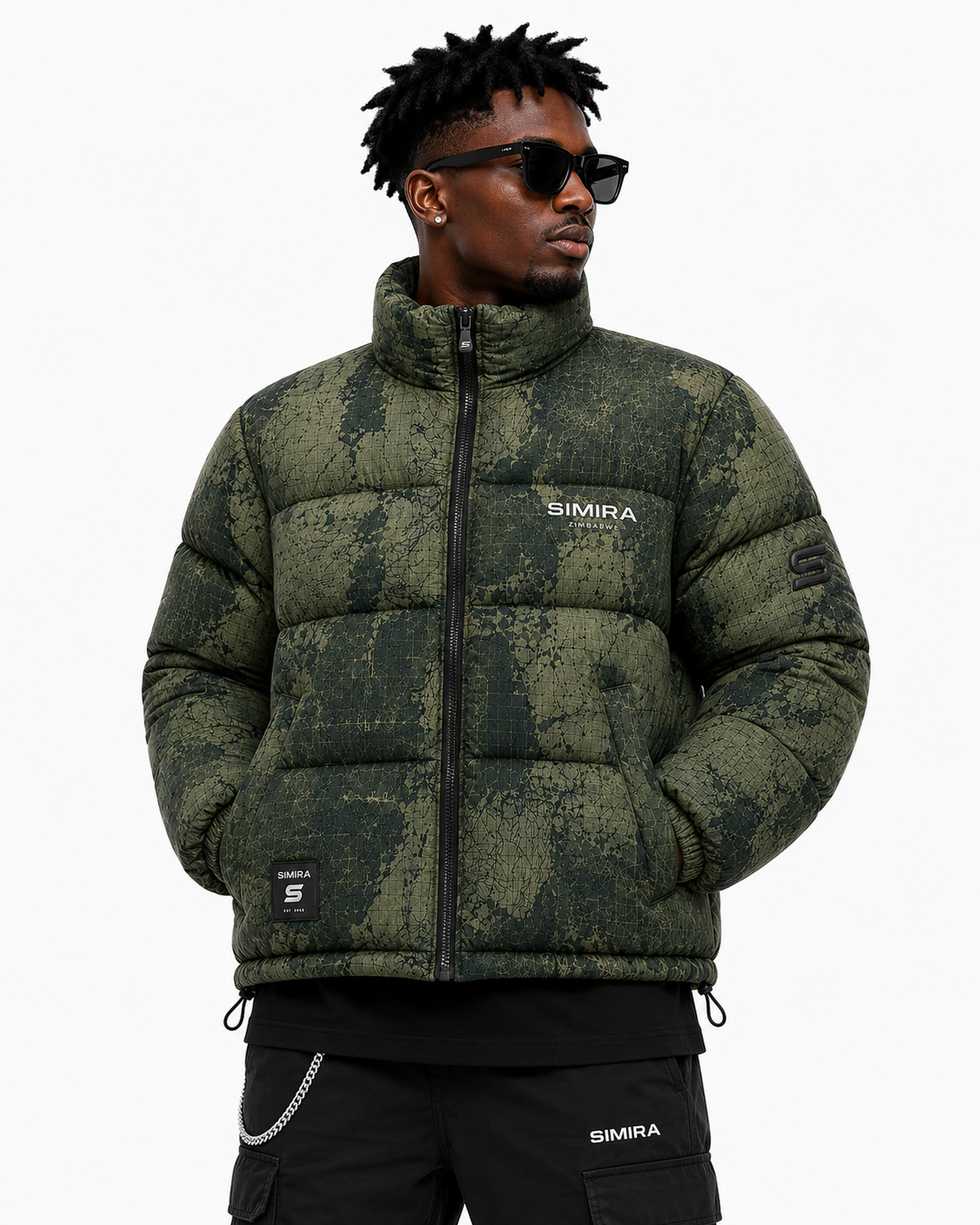 Simira RipTech Puffer Jacket — Olive Green