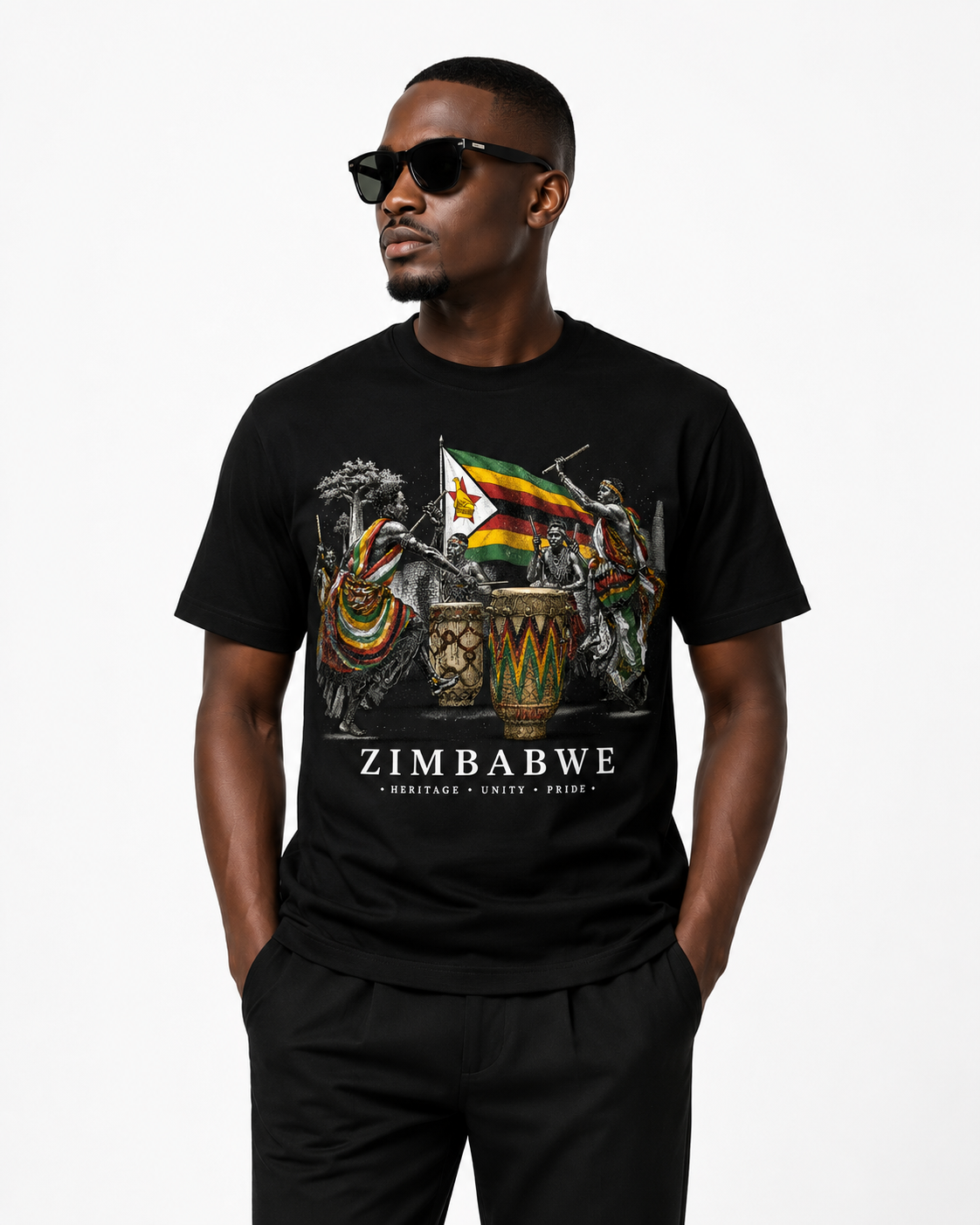 Simira Zimbabwe Heritage Tee – Luxury African Streetwear