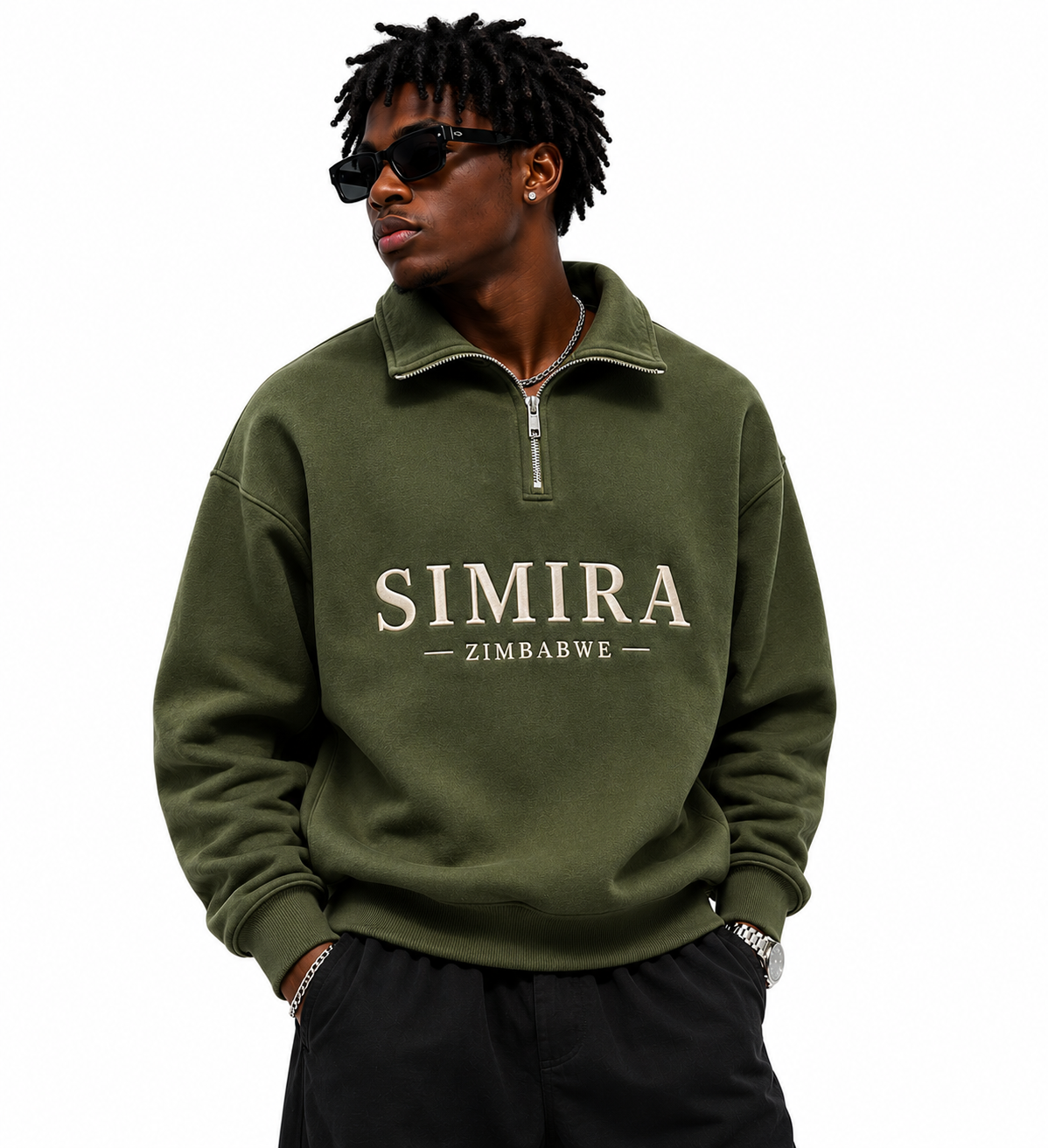 Simira Zimbabwe Heritage Half-Zip Jacket