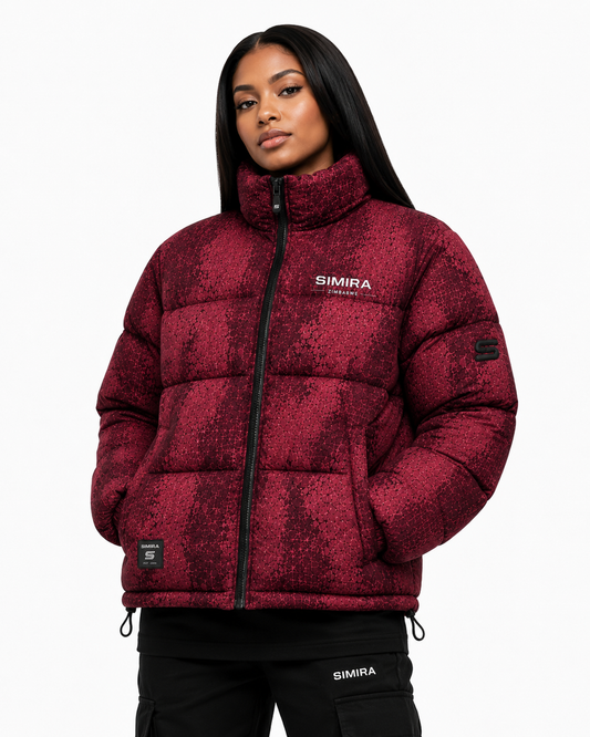 Simira RipTech Puffer Jacket — Crimson Wine