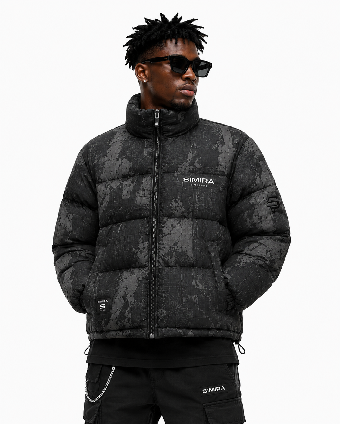 Simira RipTech Puffer Jacket — Midnight Black