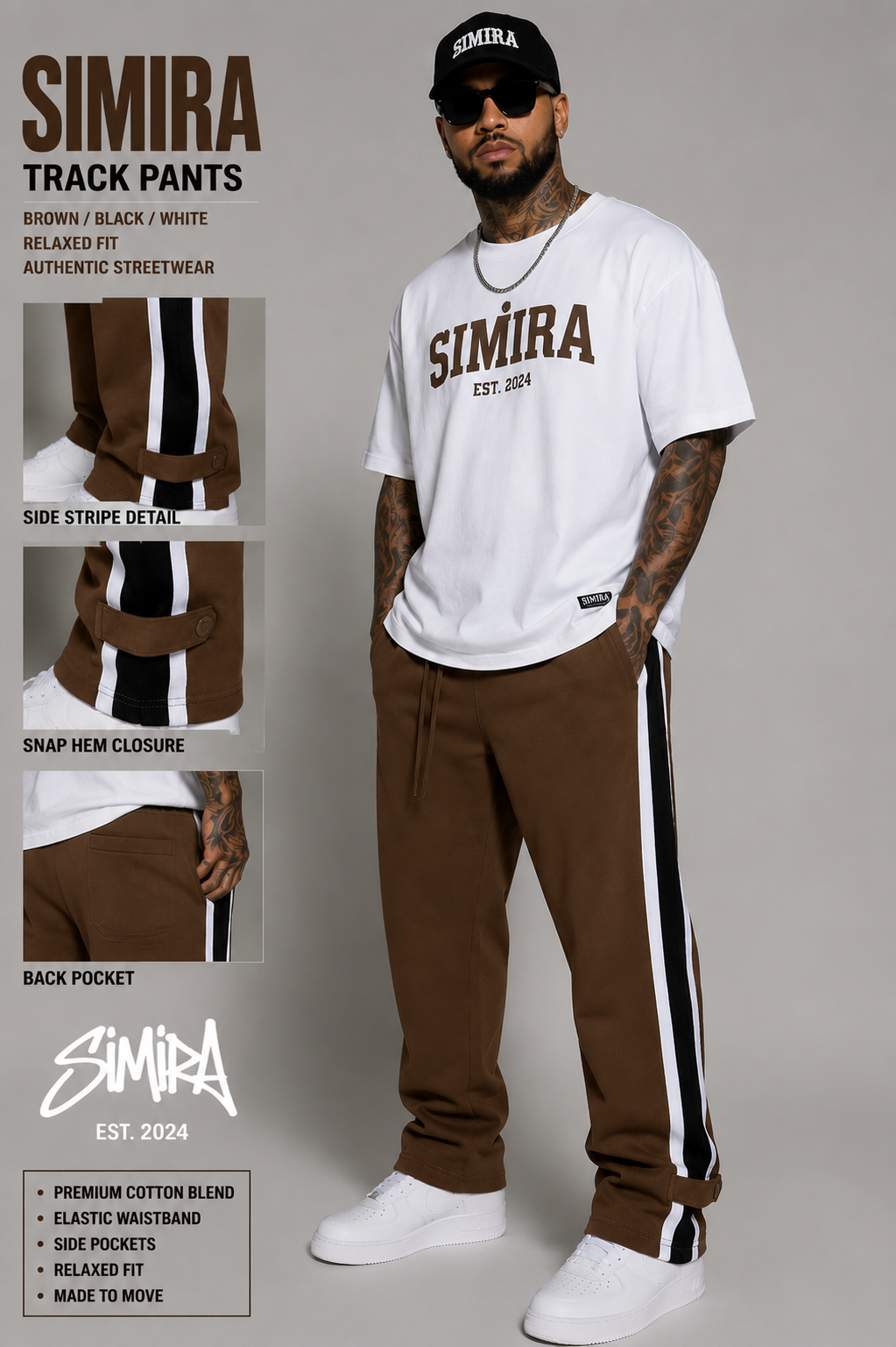 Simira Track Pants – Relaxed Fit Streetwear Joggers